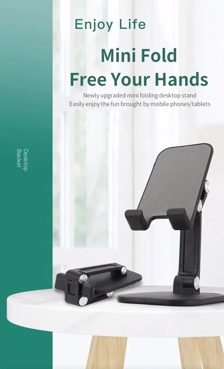 Desktop Phone Holder Can Be Freely Raised And Lowered, Adjustable In Height, Foldable, Portable Tablet For Live Streaming