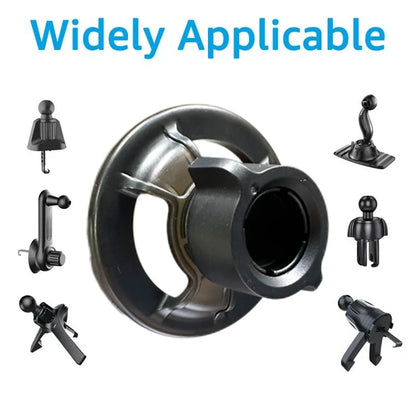 For MagSafe Car Mount Accessories Universal Magnetic Car Phone Holder Parts Suitable for 17mm Ball Head Base Magnet Brackets