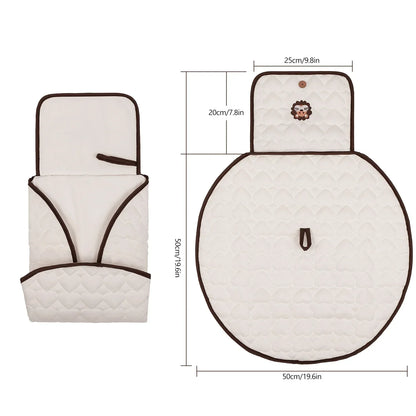 Baby Foldable Diaper Changer Baby Changing Mat Waterproof Changing Pad Portable Diaper Bag Newborn Bedding Supplies Storage Bags