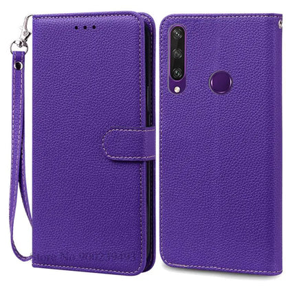 For Huawei Y6P Case Leather Wallet Flip Case For Huawei Y6p Case MED-LX9N Soft Full Cover Coque Fundas for Huawei Y6P Case