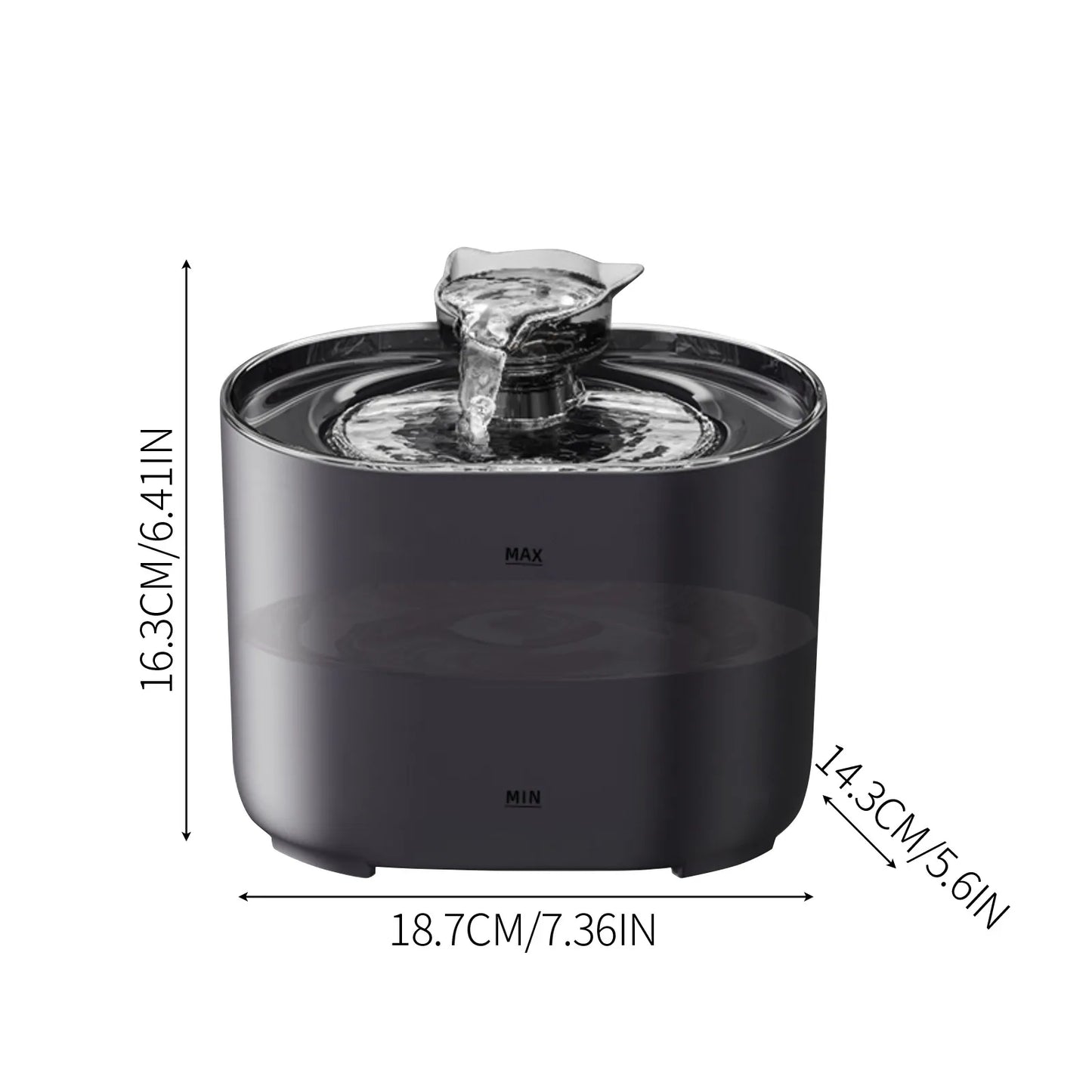 2L Capacity Pet Drinking,Automatic Dog Cat Water Fountain,Intelligent Induction Circulation Filter Silent Pet Water Feeder