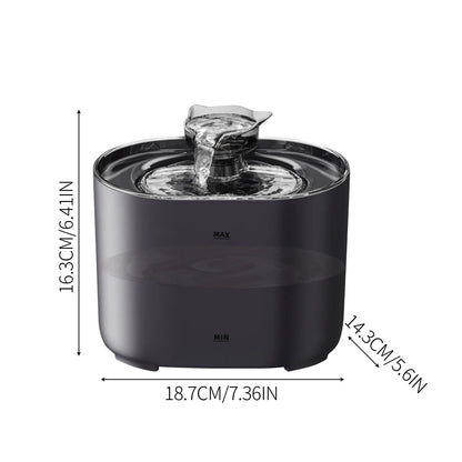 2L Capacity Pet Drinking,Automatic Dog Cat Water Fountain,Intelligent Induction Circulation Filter Silent Pet Water Feeder