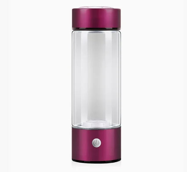 Hydrogen Water Bottle, Portable Hydrogen Water Ionizer Machine Generator Rechargeable Hydrogen Rich Water Glass Health Cup