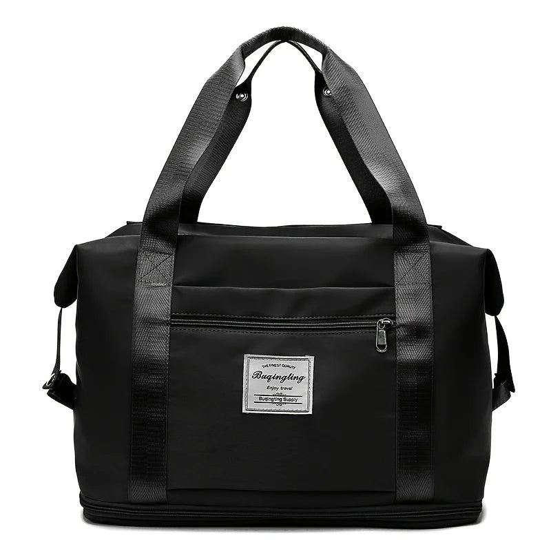 5 Ways to Carry Travel Bags, Expandable Sports Tote Fitness Bags, Travel Luggage Totes, Weekend Overnight Bags with Wet Pockets