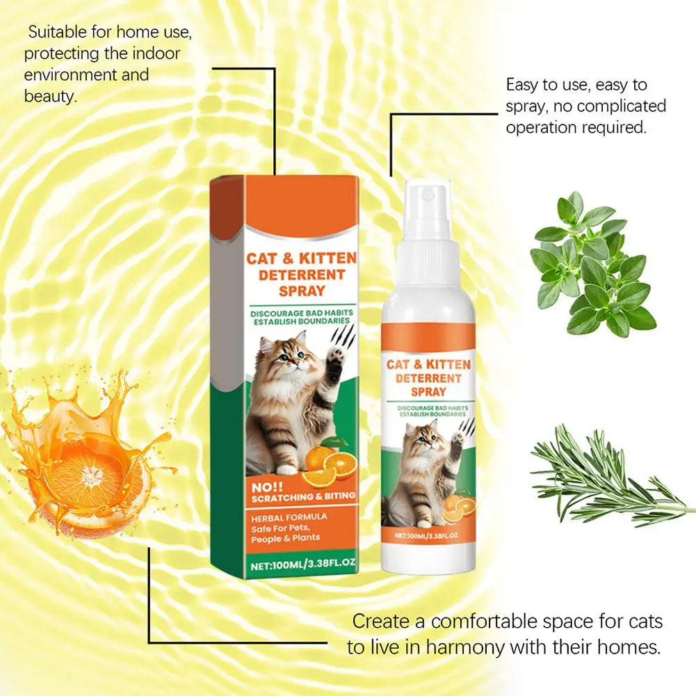 2PCS Cat Repellent Spray Keep Pets Away From Anti-scratching And Anti-chewing Household Spray Pet Accessories 100ML