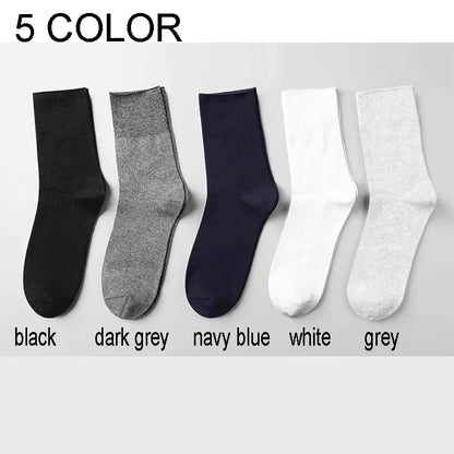 10PCS=5Pairs Loose Mouth Socks Diabetic Prevent Varicose Veins Cotton Comfortable Older Hypertensive Patients Fat Man Socks Gift