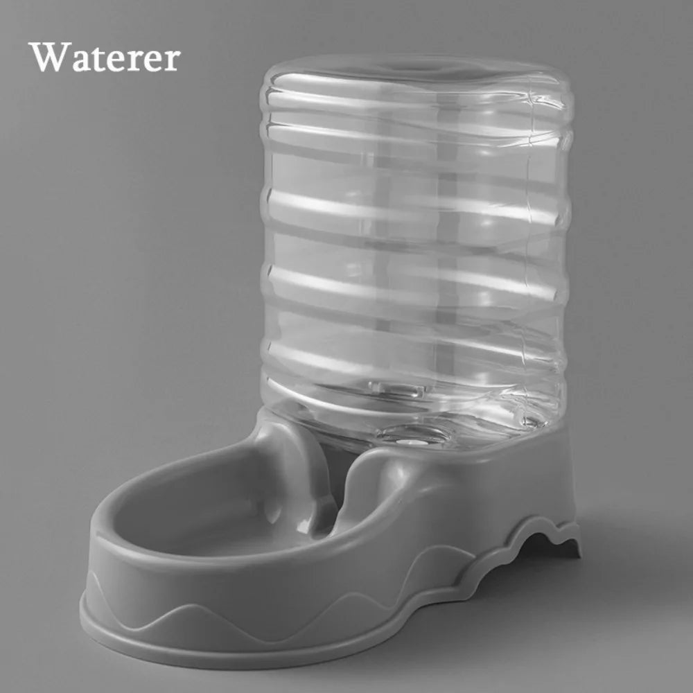 3.8L Automatic Pet Feeder Large Cat Dog Food Dispenser Water Fountain Drink Bowl