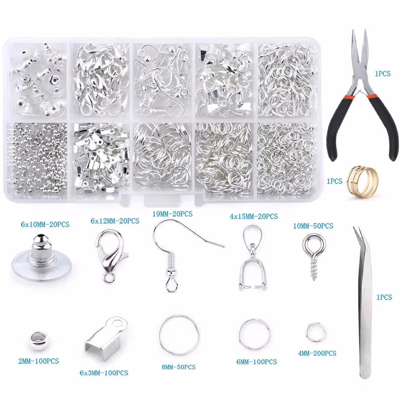 Jewelry Making Supplies Kit with Jewelry Making Tools Earring Charms Jewelry Wires Jewelry Findings Jewelry Making and Repair