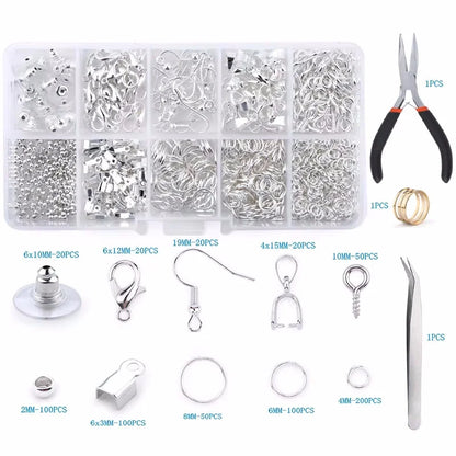 Jewelry Making Supplies Kit with Jewelry Making Tools Earring Charms Jewelry Wires Jewelry Findings Jewelry Making and Repair