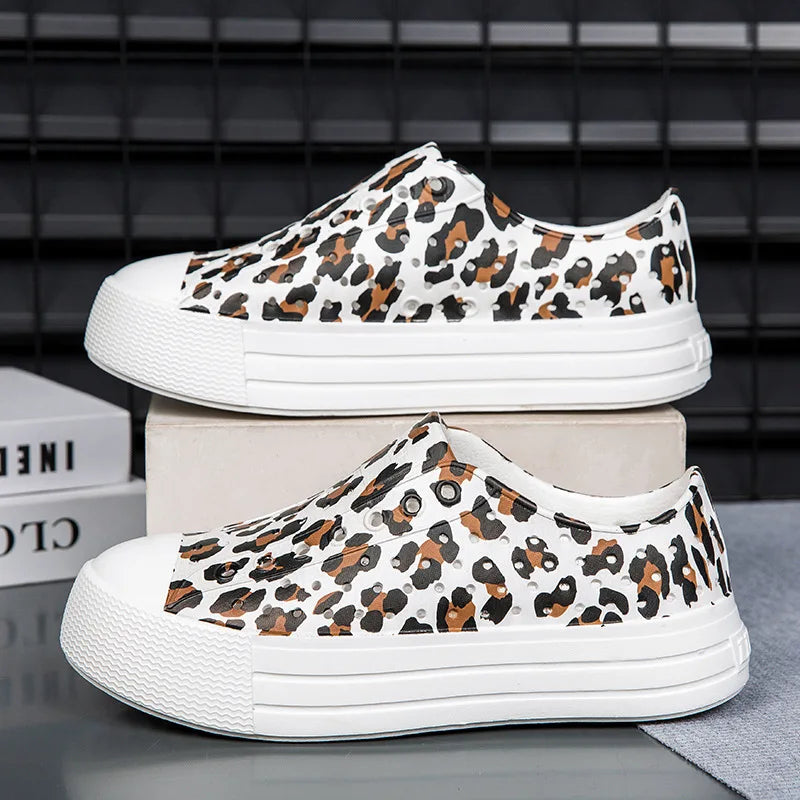 Summer Women Beach Sandal EVA External Wear Cave Sandal Big Kid Casual Shoe Heightening Sandal Thick Bottom Hole Garden Shoe