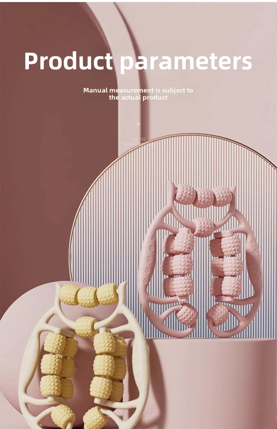 18 Rounds Massage Roller of Circular Leg Slimming Leg Massager Muscle Stretching Equipment Circular Leg Clamp