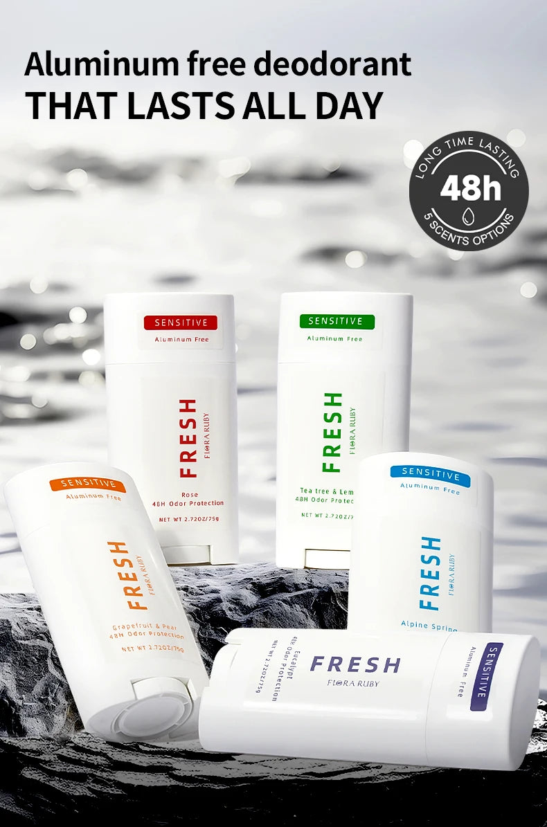 Deodorant Contains Naturally Derived Ingredients, 72 Hour Odor Control | Deodorant for Women Men, Aluminum Free, Coconut Oil 75g