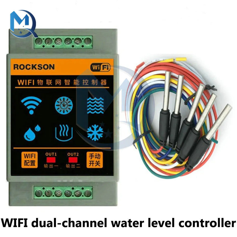 Smart Home Water Level Sensor WIFI Controller Leakage Flood Alarm Swimming Vape Tank Flow Detector System Leak Protection