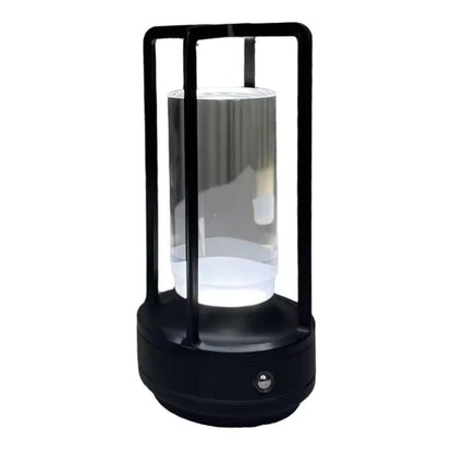 LED crystal table lamp Plastic Rechargeable touch night lamp Bedroom Bedside table lamp Restaurant decorative lamp