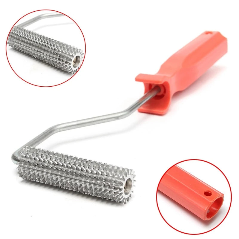 2025 New 75x21mm Laminating Bubble Roller Aluminum Alloy Fiberglass Paddle Roller Bubble Roller Tool Kit Comfortable Handl Tool