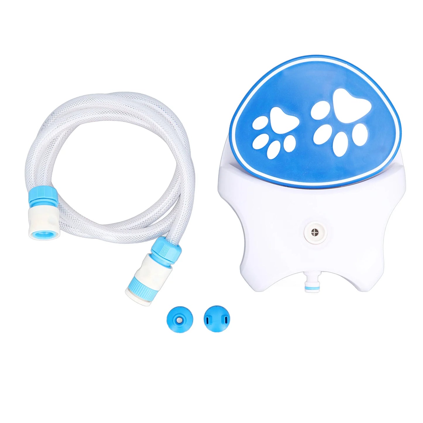 Step On Foot Activated Dog Water Dispenser with Hose Plastic Outdoor Dog Water Fountain Automatic Water Sprinkler for Pet