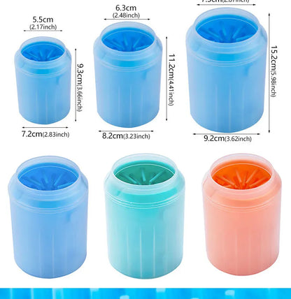 S/M/L Pet Pet Paw Soft Silicone Material Pet Foot Wash Cup Cat and Dog Foot Cleaner Portable Cleaning Tools Bucket Pet Supplies