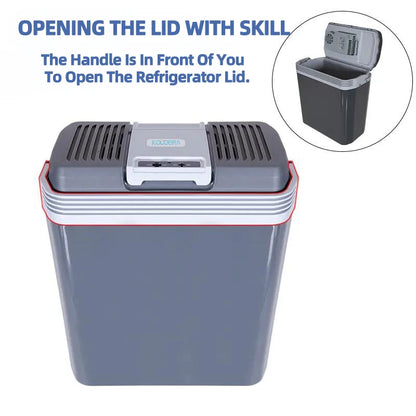 24L Car Refrigerator 12V 220V Heat Cool Mini Electric Equipment For Cars Compressor Box  Fridge Electric Devices Nest Freezer