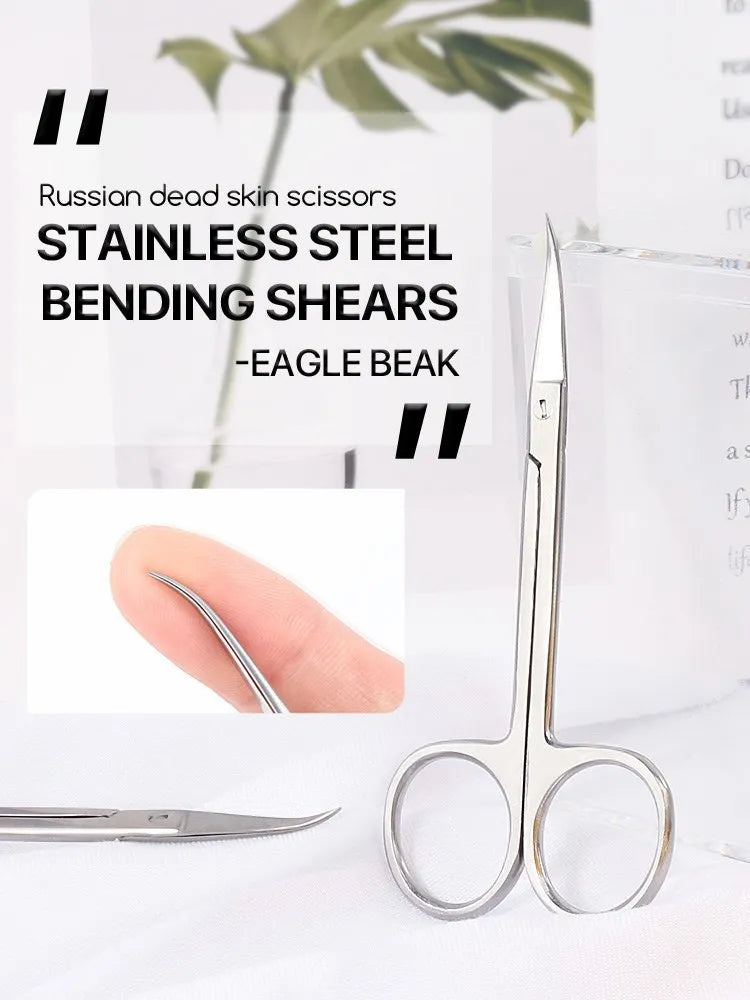 Nail Tool Scissors Cutter Scissors Manicure Pedicure Tools Stainless Steel Dead Skin Scissor Remover Nipper Clipper Nails Art