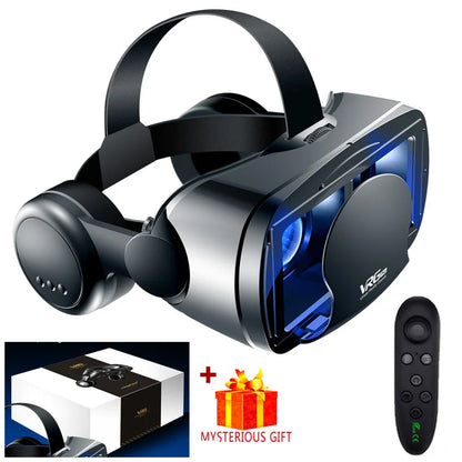 Virtual Reality 3D VR Headset Smart Glasses Helmet for Smartphones Cell Phone Mobile 7 Inches Lenses Binoculars Goggles Devices