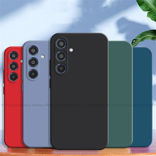 For Samsung Galaxy M35 5G Case For Samsung Galaxy M35 5G Cover TPU Shockproof Liquid Silicone Phone Cover For Samsung Galaxy M35