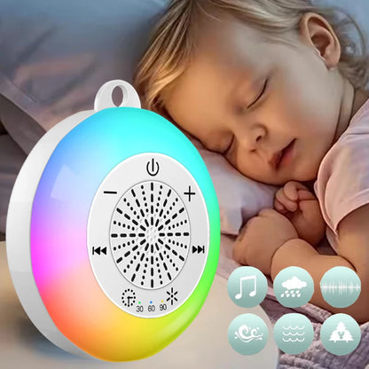 Baby Sleeping White Noise Machine USB Rechargeable Night Light Music Player 22 kinds of Soothing Sounds Child Sleep Aids Tools