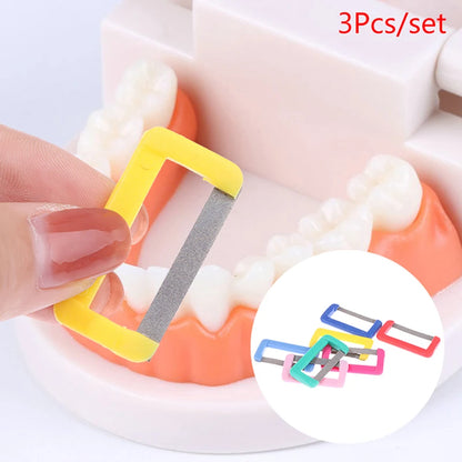 3Pcs Disposable Dental Orthodontic Interproximal Enamel Polishing Tool Tooth Reducted Teeth Whitening Material Oral Care