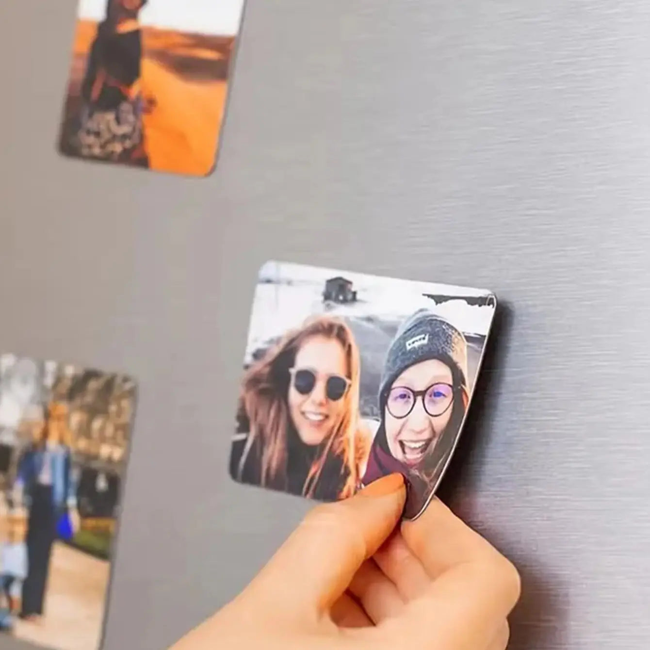 1/3pc Custom Photo Fridge Magnet, Customisable Magnetic Picture Fridge Magnet, Perfect for Refrigerator, Whiteboard & Locker |