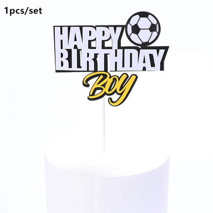 108*180cm Football Tablecloth Party Supplies Disposable Plate Tableware Party Birthday Party Decor Kids Boy Soccer Party Supplie
