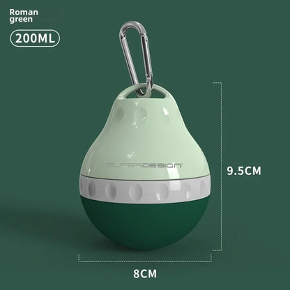 200ml Dog Travel Water Bottle Detachable Bowl Leak Proof Portable Food Feeder Small Dog Cat Supplies for Walking Hiking Travel