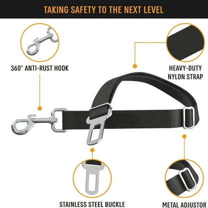 1PC Adjustable Pet Cat Dog Car Seat Belt Pet Seat Vehicle Dog Harness Lead Clip Safety Lever Nylon Colorful Traction Ddogs Leash