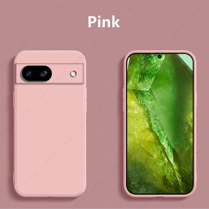 For Google Pixel 8a Case For Google Pixel 8a Case Funda Liquid Soft Silicon Para Bumper Phone Back Cover For Google Pixel 8a
