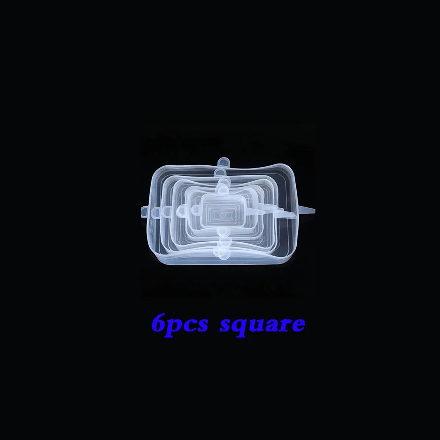 12pcs Silicone Stretch Lids Round Rectangle Magic Lids Reusable Food Covers for Bowls Cups Cans Shapes of Container Dishwasher