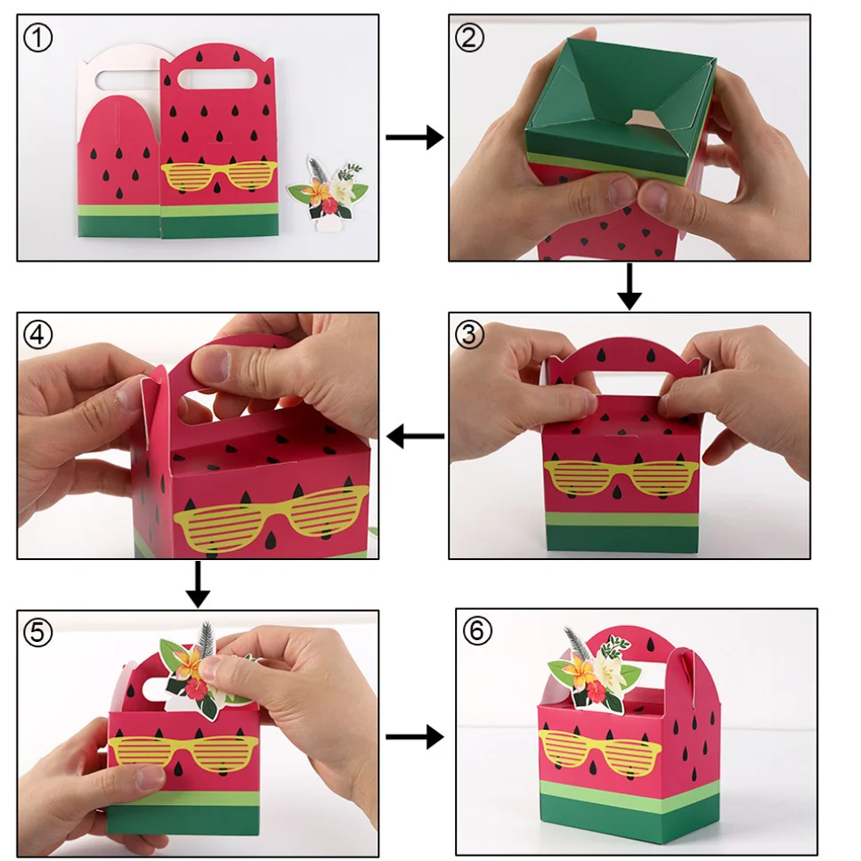 24PCS Watermelon Party Supplies Watermelon Party Favor Boxes One in a Melon Party Supplies One in a Melon Party Favor Boxes