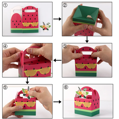 24PCS Watermelon Party Supplies Watermelon Party Favor Boxes One in a Melon Party Supplies One in a Melon Party Favor Boxes