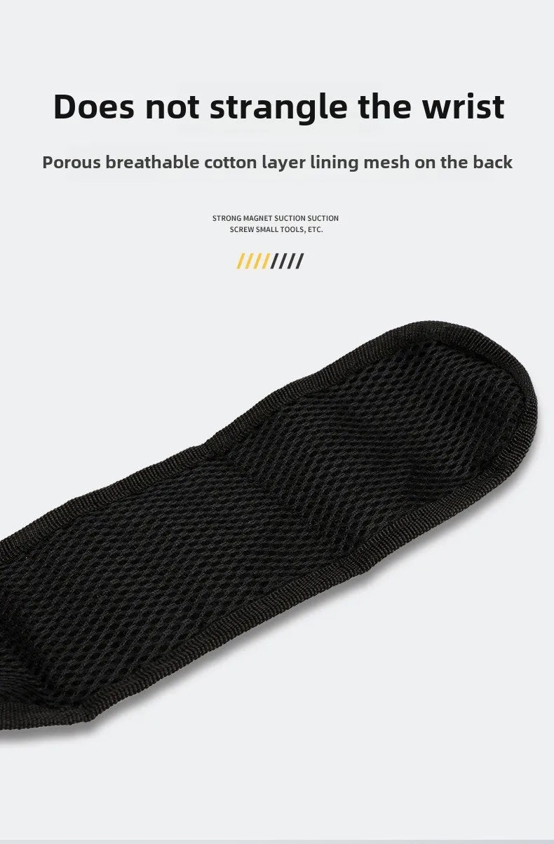 Magnetic Wristband with Super Strong Magnets Holds Screws, Nails, Drill Bit. Unique Wrist Support Design Cool Handy Gadget Gifts