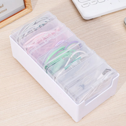 7Grid Data Cable Storage Box Cable Organizer Bag With Power Charging Cable Management And Desktop Cables Management Organization