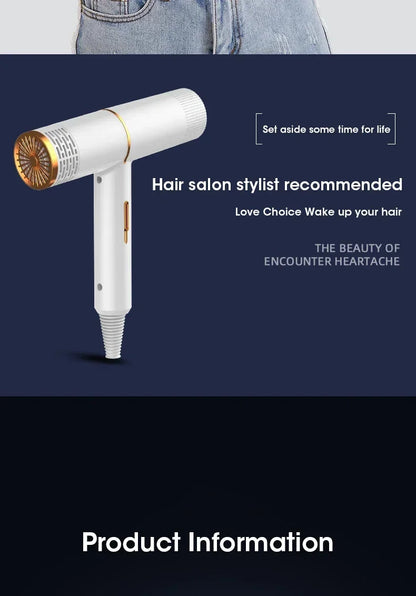 Hair Dryer 110V/220V Professional Powerful Hair Dryer FastHeating Salon Hair Styler Tool High-speed Hair Dryer For HomeDormitory