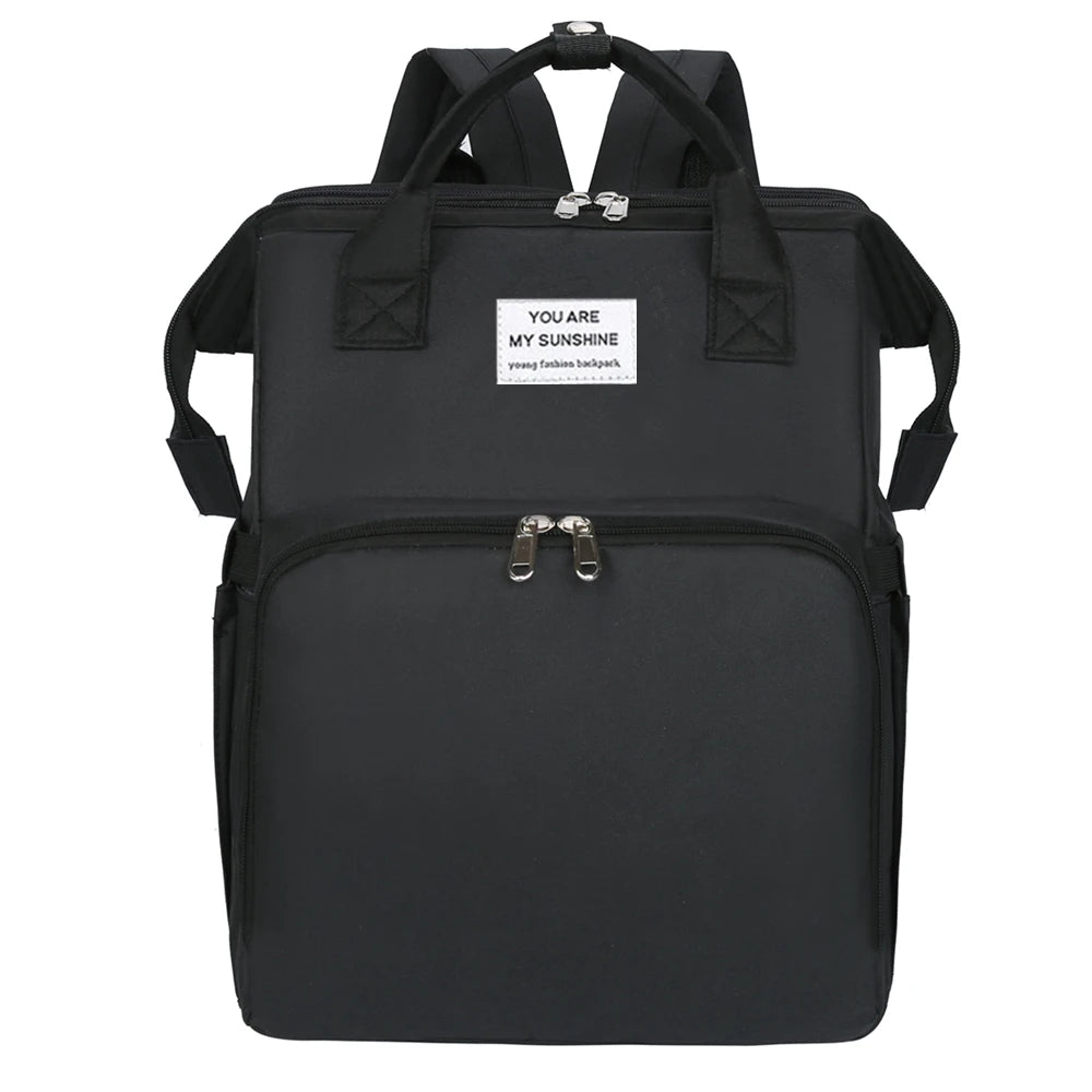 Portable Baby Folding Bed Mommy Bag Folding Mosquito Net Multifunctional Outgoing Portable Mother and Baby Backpack Large Capaci