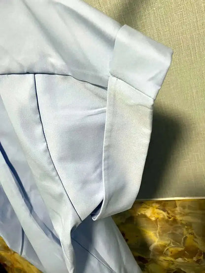 LUZHEN Niche Design Stylish Short Sleeve Shirts Original Fashion Elegant Handsome Korean Clothing Men Casual Blouses Tops LZ4028