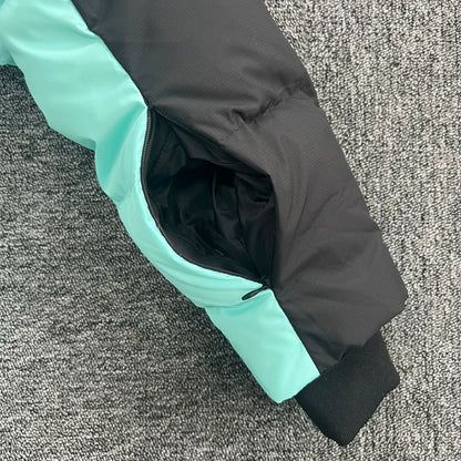 Winter Men Plush Thick Warm Jacket Hoodies Centre Cee Fashion Down Jacket BlackBlue Y2k Streetwear Clothing Mens Coat