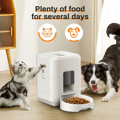 2L Automatic Pet Feeder Smart Control Cat Feeder WIFI Feeders Intelligent Timed And Quantitative Feeding Remote Feeding Cat