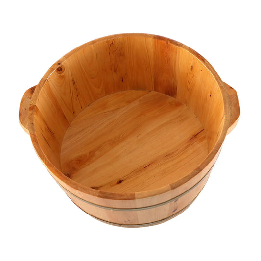 Foot Basin Wood Foot Bath Basin for Home Foot SPA Bathroom Mother's Day Gift