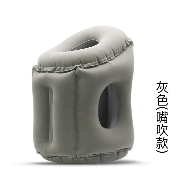 Inflatable Travel Pillow Multifunctional Neck and Head Support for Airplanes Trains Buses Office Naps Lunch Rest Sleeping