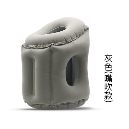 Inflatable Travel Pillow Multifunctional Neck and Head Support for Airplanes Trains Buses Office Naps Lunch Rest Sleeping