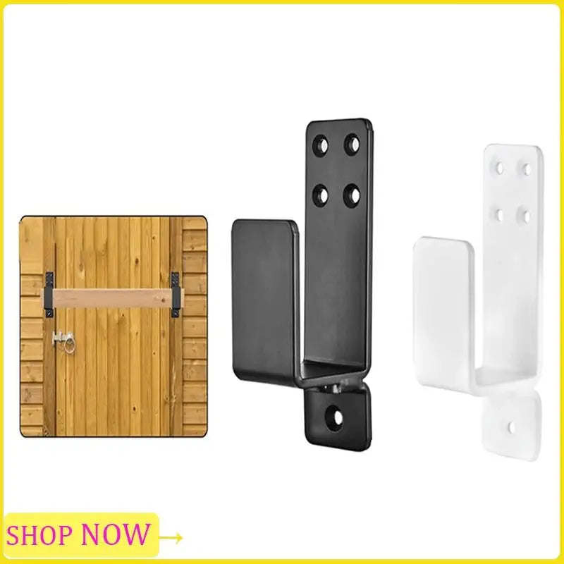 2X4 Door Barricade Brackets Heavy Duty Upgraded Door Bar Holder Brackets For Home Security Suit For 2X4 Lumber Black Parts