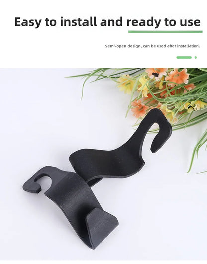 Durable Hidden Car Interior Hooks - Small Seat Back & Headrest Hooks for Vehicle Storage Solutions Car Supplies