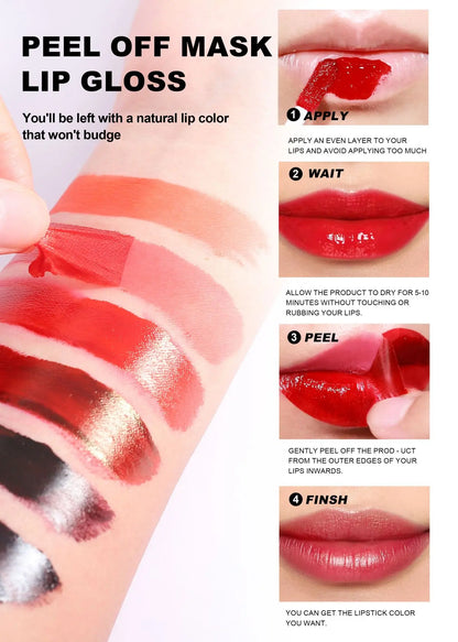 Handaiyan Lip Gloss Longlasting Lip Liner Brown Lipstick Liquid Matte Waterproof Lipgloss Lip Stain Tint Glaze Makeup