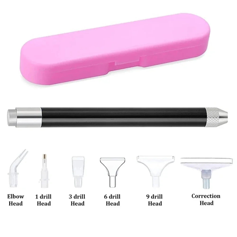 LED Diamond Painting Illumination Pen Kits with Light Art Lighted Applicator Accessories 5D Light Up Pens Nails DIY Crafts Tool