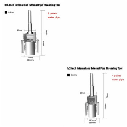 Multifunctional Screw Extractor Kit Easy Removal Compact Broken Screw Extractor Internal & External Threads Powerful Claw